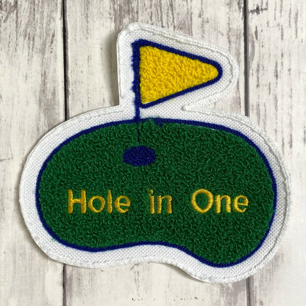 Chenille Golf Letterman Jacket Patch