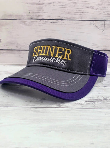 Shiner Comanche Purple & Grey Visor