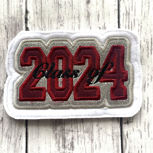 Vinyl Graduation Year Letterman Jacket Patch 4-Digit