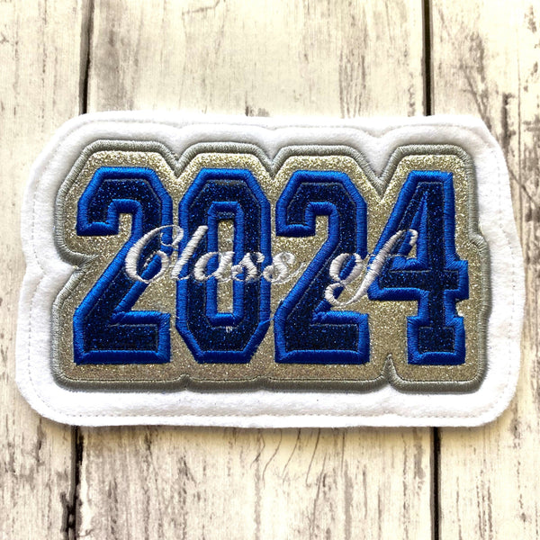 Vinyl Graduation Year Letterman Jacket Patch 4-Digit