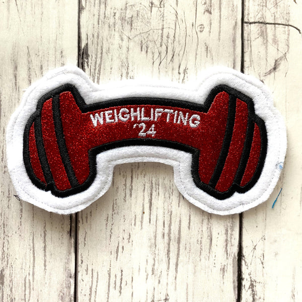 Vinyl Powerlifting Letterman Jacket Patch