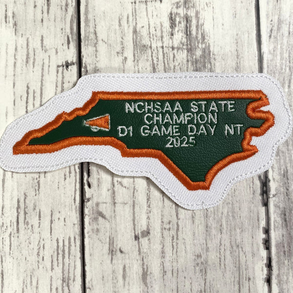 State of North Carolina Letterman Jacket Patch