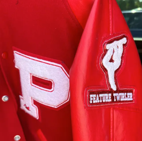 Chenille Twirler Letterman Jacket Patch