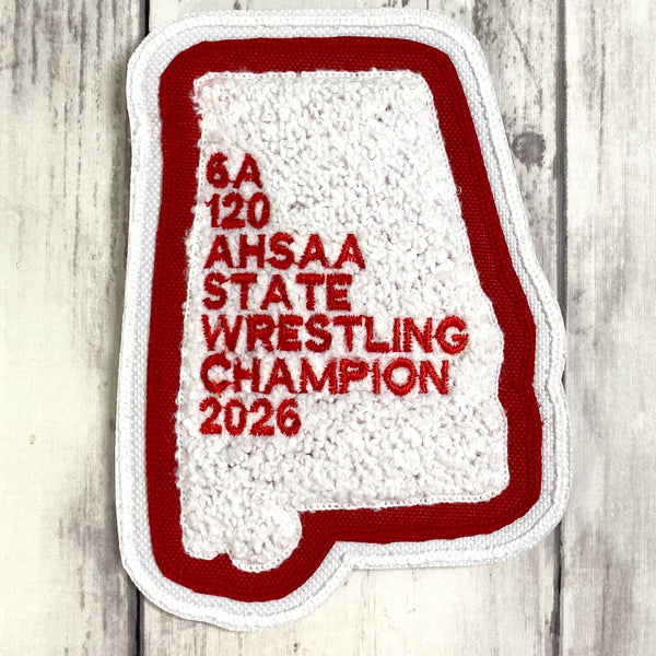 Chenille State of Alabama Letterman Jacket Patch