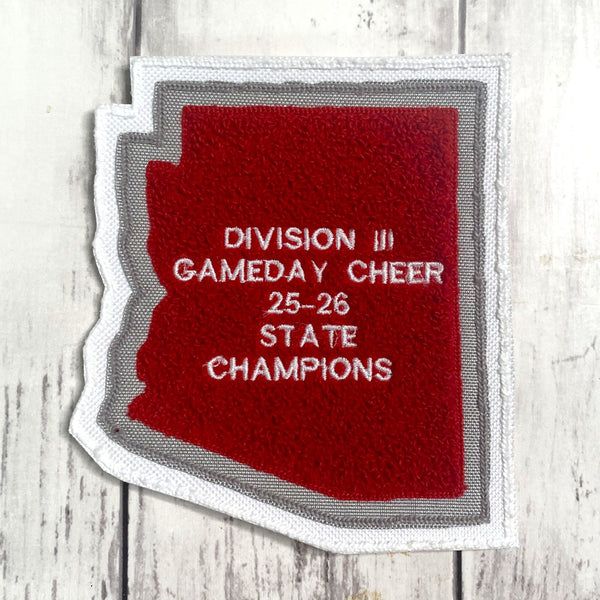 Chenille State of Arizona Letterman Jacket Patch