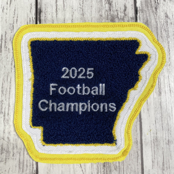 Chenille State of Arkansas Letterman Jacket Patch