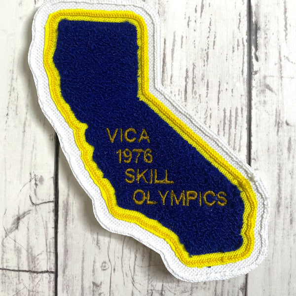 Chenille State of California Letterman Jacket Patch