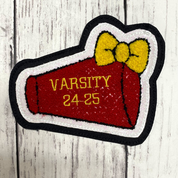 Chenille Megaphone Letterman Jacket Patch