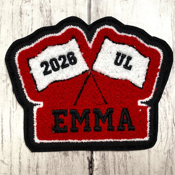 Chenille Color Guard Letterman Jacket Patch