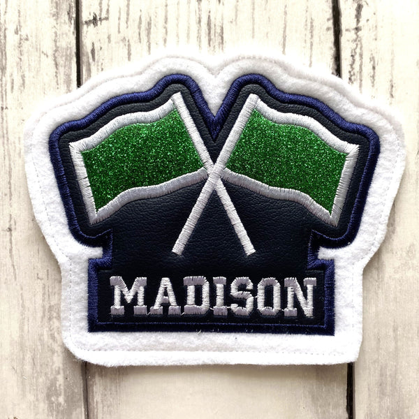 Vinyl Color Guard Letterman Jacket Patch