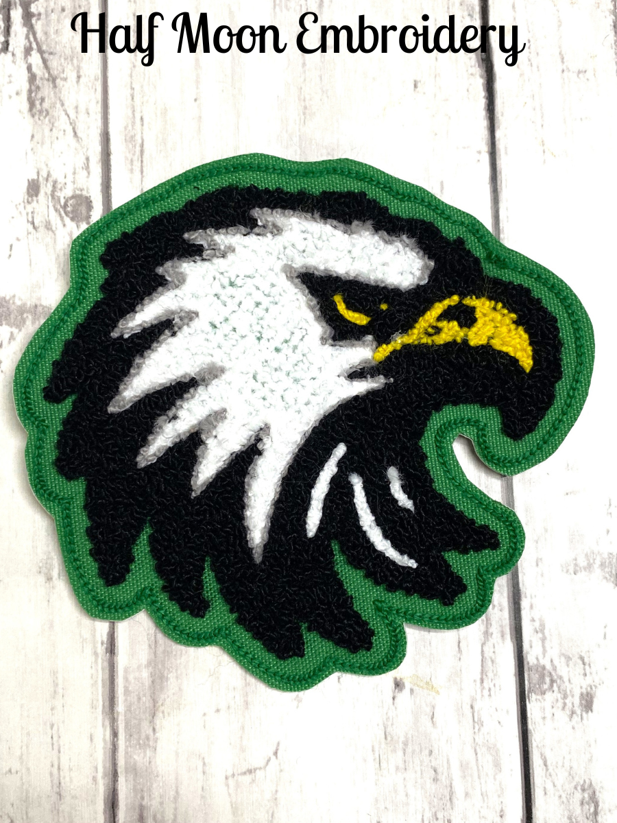 Chenille Eagle Letterman Jacket Patch