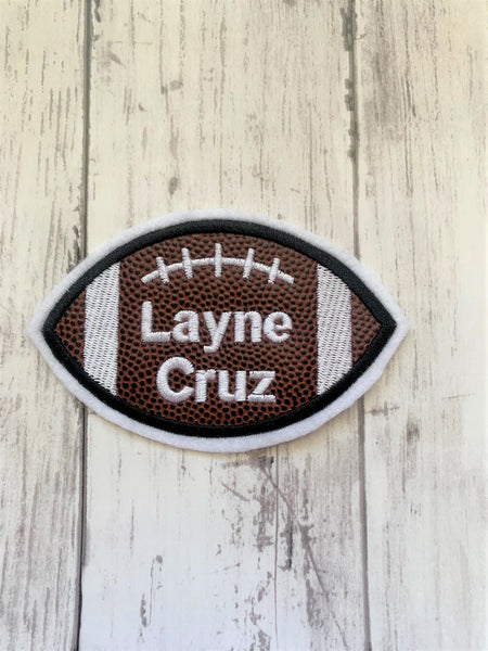 Vinyl Football Letterman Jacket Patch