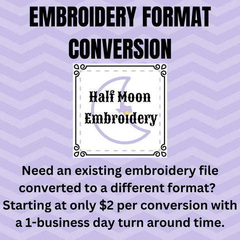 Embroidery Format Conversion