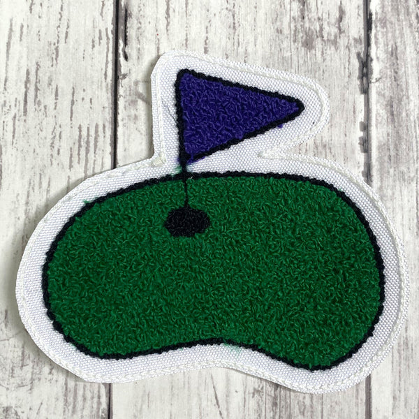 Chenille Golf Letterman Jacket Patch