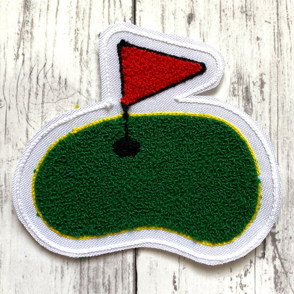 Chenille Golf Letterman Jacket Patch