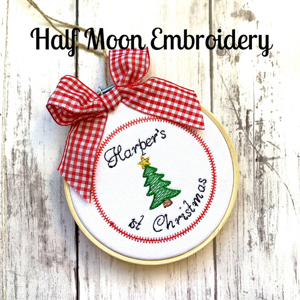 Personalized Baby's First Christmas Ornaments - Christmas Tree