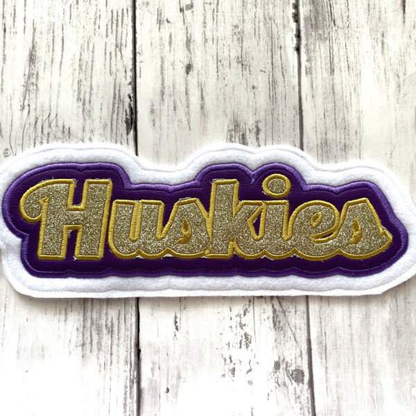 Vinyl Name Letterman Jacket Patch in Script Letters