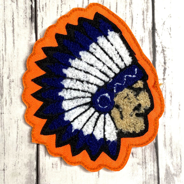 Chenille Indian Letterman Jacket Patch