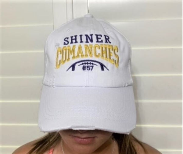 Shiner Comanche White Ponytail Cap