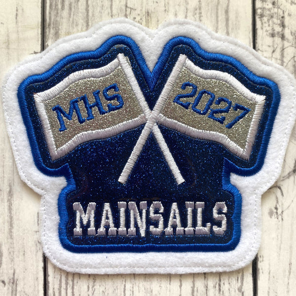 Vinyl Color Guard Letterman Jacket Patch