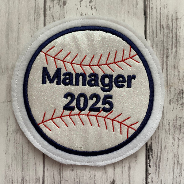 Vinyl Baseball Letterman Jacket Patch