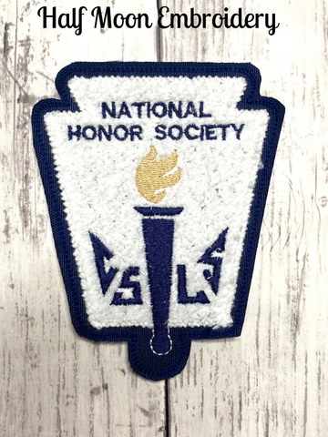 Chenille NHS Letterman Jacket Patch
