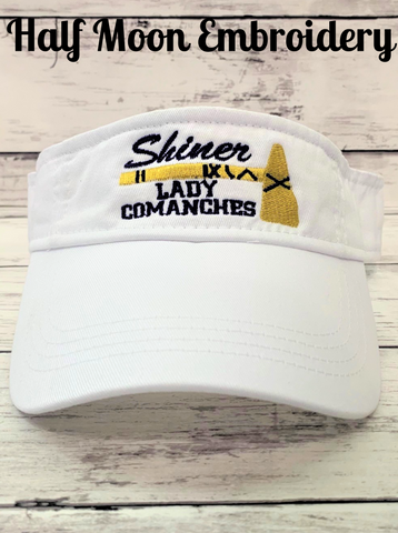 Shiner Comanche White Visor