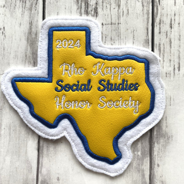 State of Texas Letterman Jacket Patch