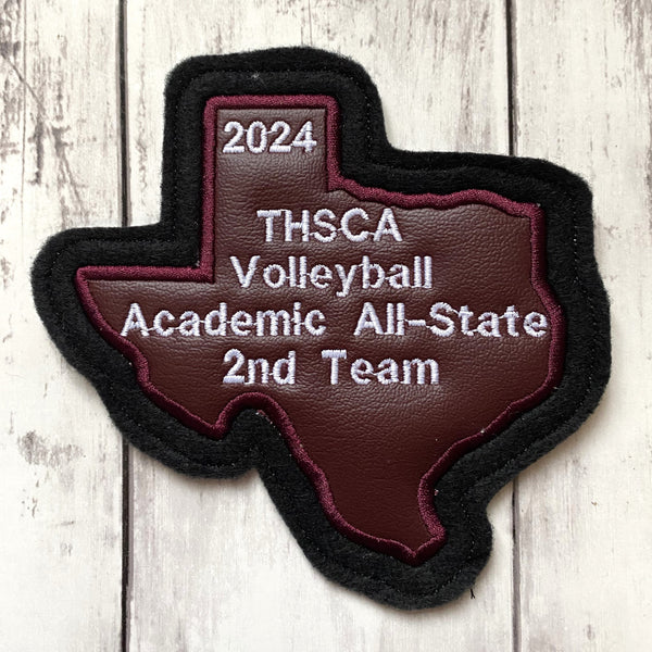 State of Texas Letterman Jacket Patch