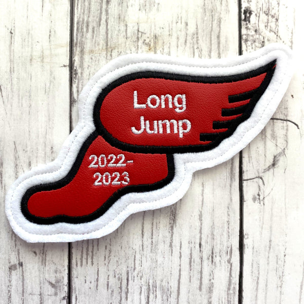 Vinyl Track & Field Letterman Jacket Patch