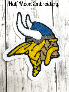 Chenille Viking Letterman Jacket Patch