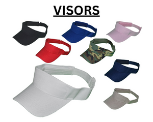 Personalized Team Name Logo Visor Color Choices