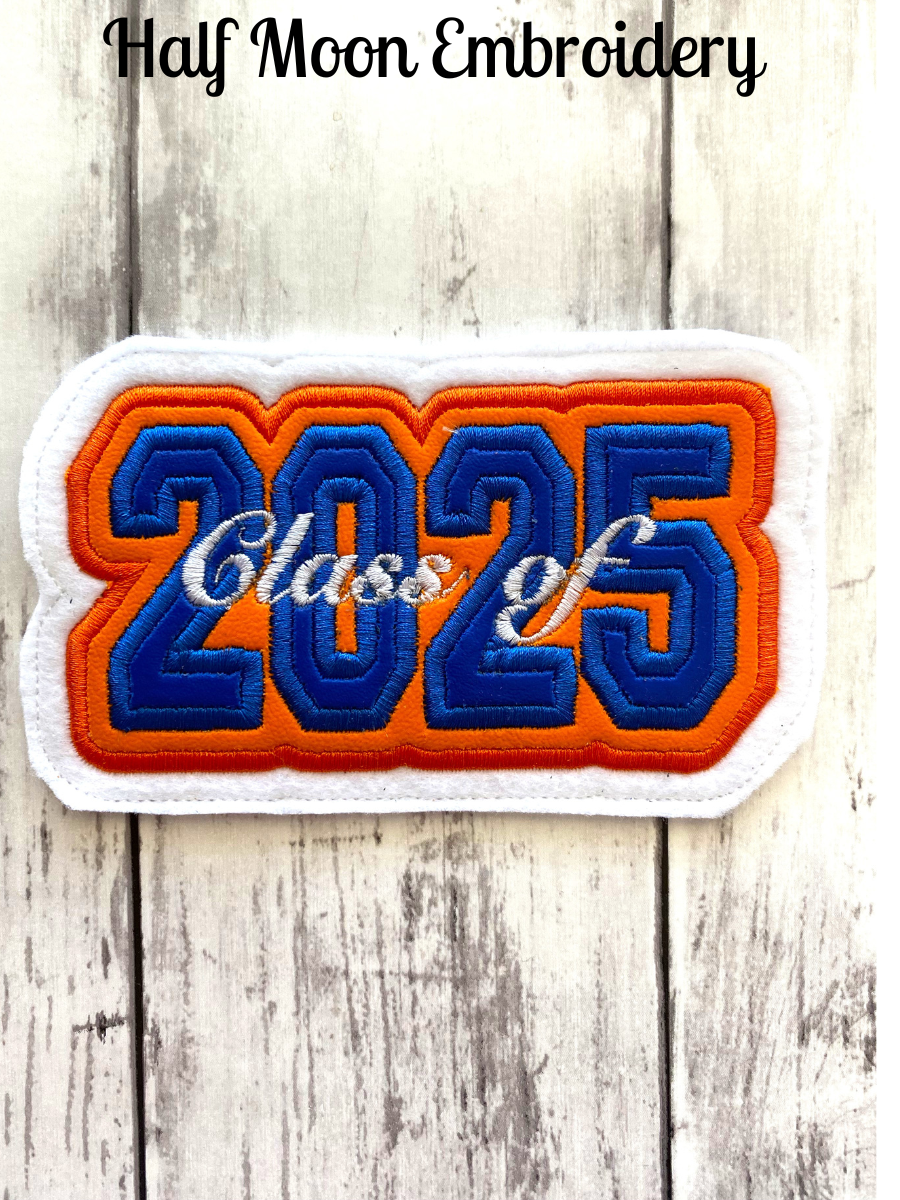 Vinyl Graduation Year Letterman Jacket Patch 4-Digit