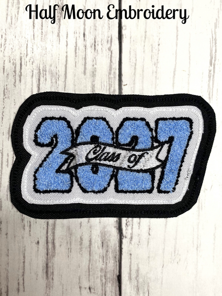 Chenille Graduation Year Letterman Jacket Patch 4-Digit