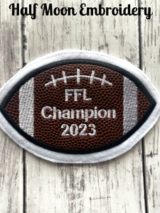 Vinyl Football Letterman Jacket Patch