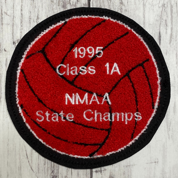 Chenille Volleyball Letterman Jacket Patch