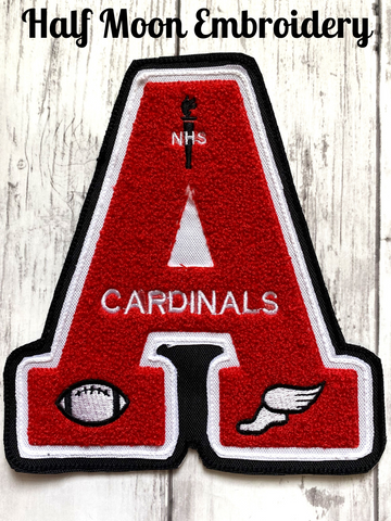 Chenille Varsity Letter for Letterman Jacket Patch