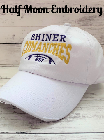 Shiner Comanche White Ponytail Cap