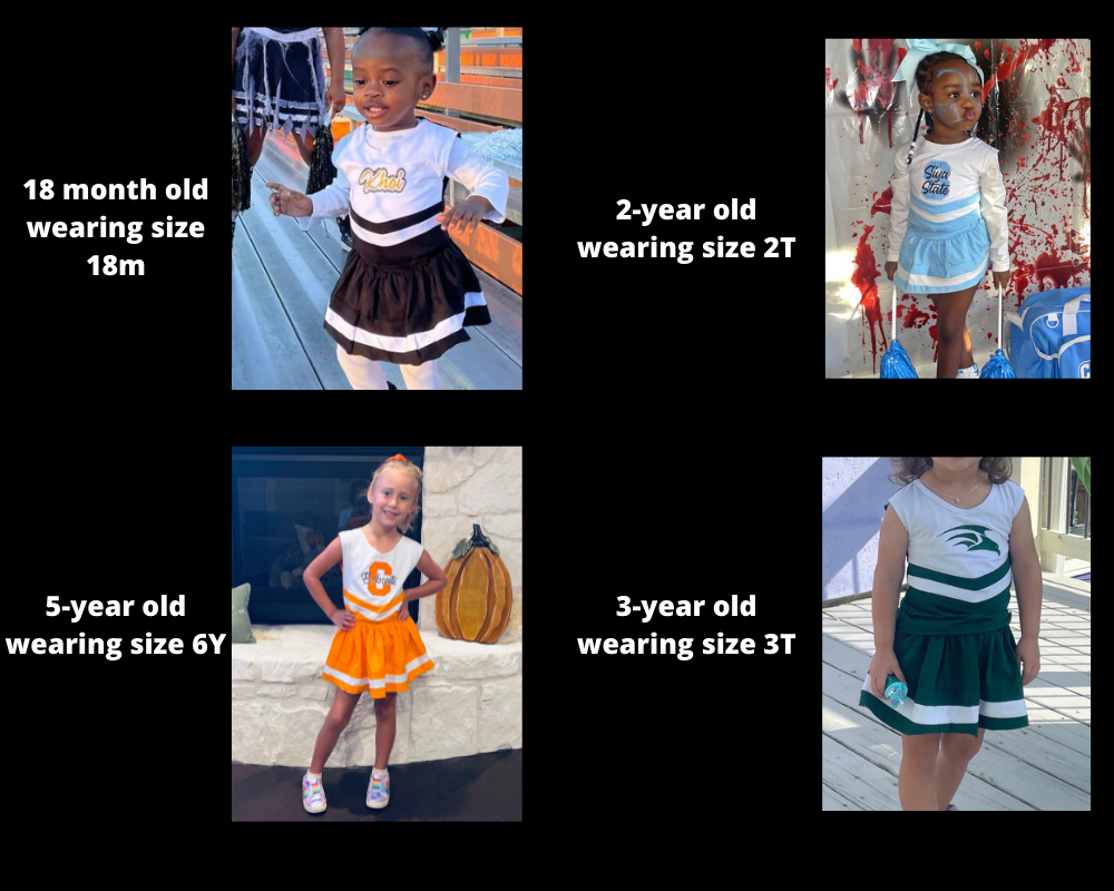 Cheerleader clearance uniform orange