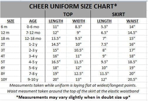 #16 Light Blue & White Cheer Uniform