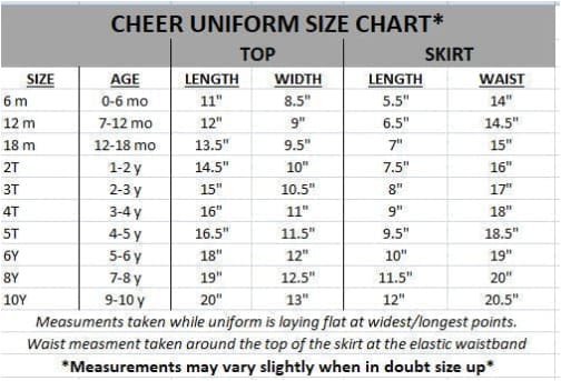 #8 Maroon & White Cheer Uniform