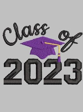 Class of 2023 Embroidery Design