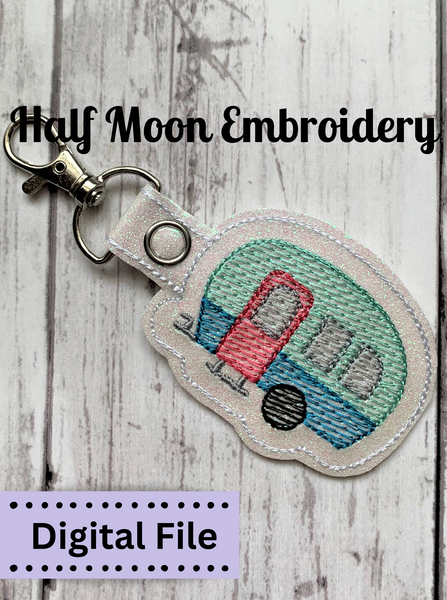 ITH RV Snap Tab Embroidery Design