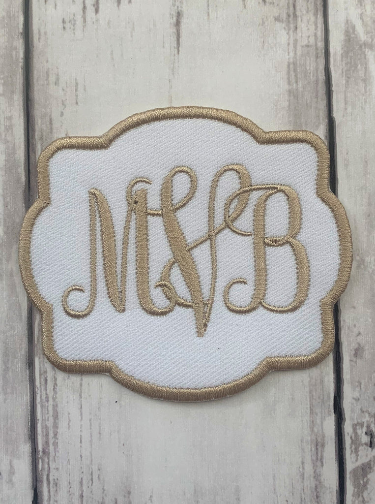Custom Monogrammed Patches, Personalized Patches