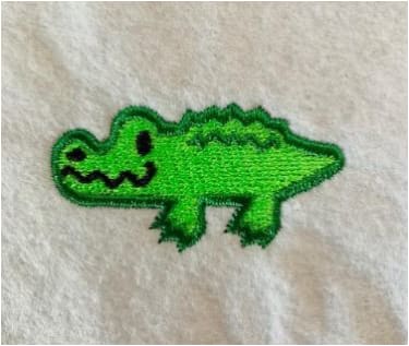 Small Alligator Embroidery Design