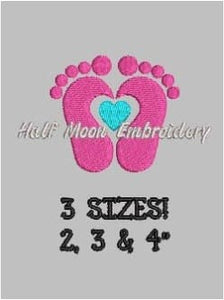 Baby Feet Embroidery Design