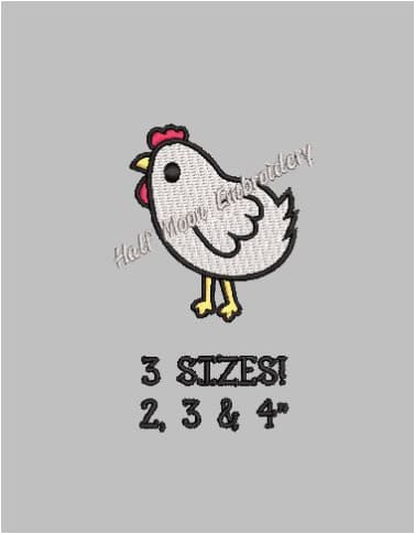 Chicken Embroidery Design