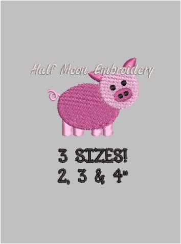 Pig Embroidery Design