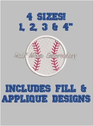 Baseball Embroidery Design