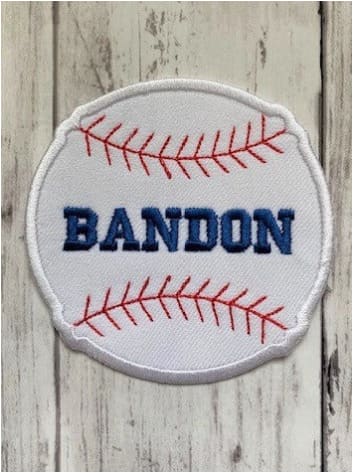 Personalized Baseball Patch
